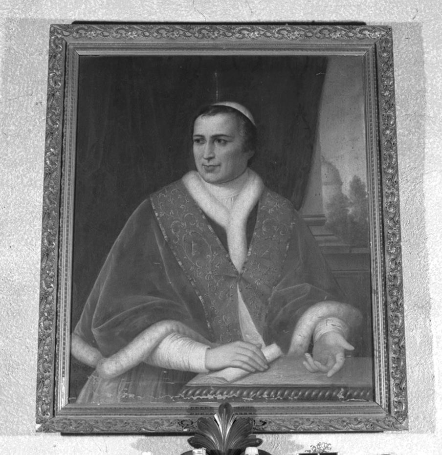 ritratto di papa (dipinto) - ambito romano (sec. XIX)