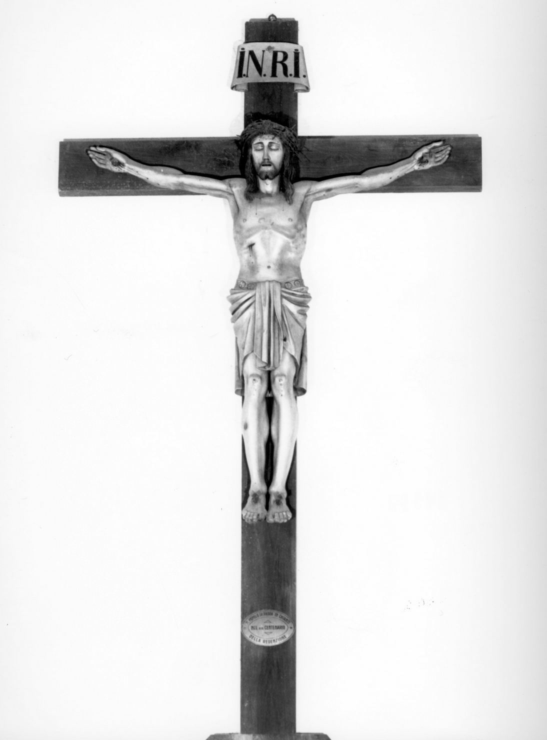 Cristo crocifisso (croce processionale) - bottega toscana (prima metà sec. XX)