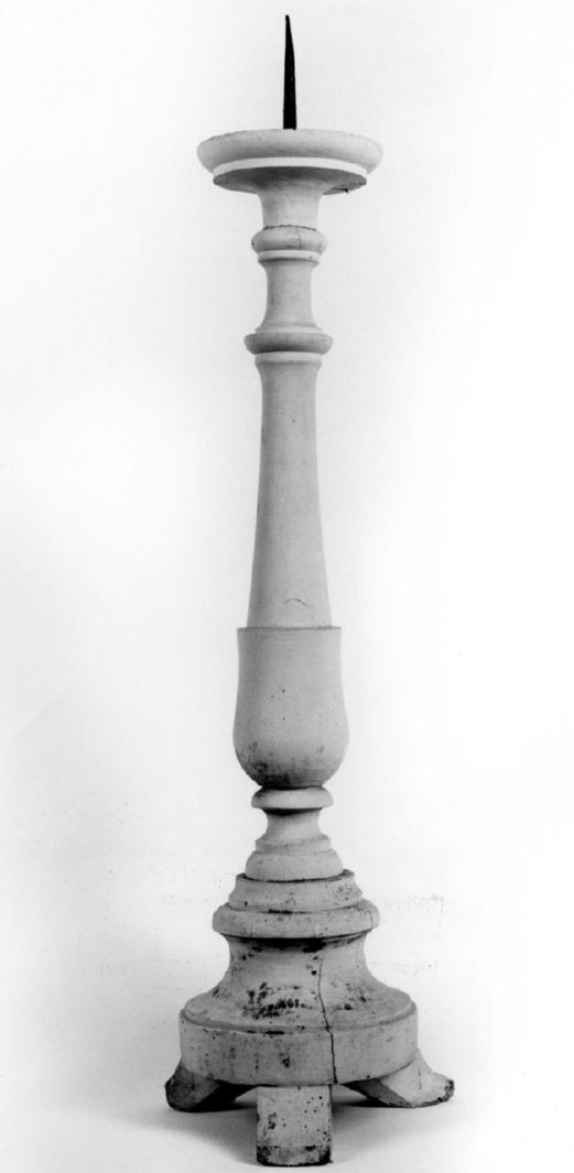 candeliere d'altare, serie - produzione toscana (sec. XIX)