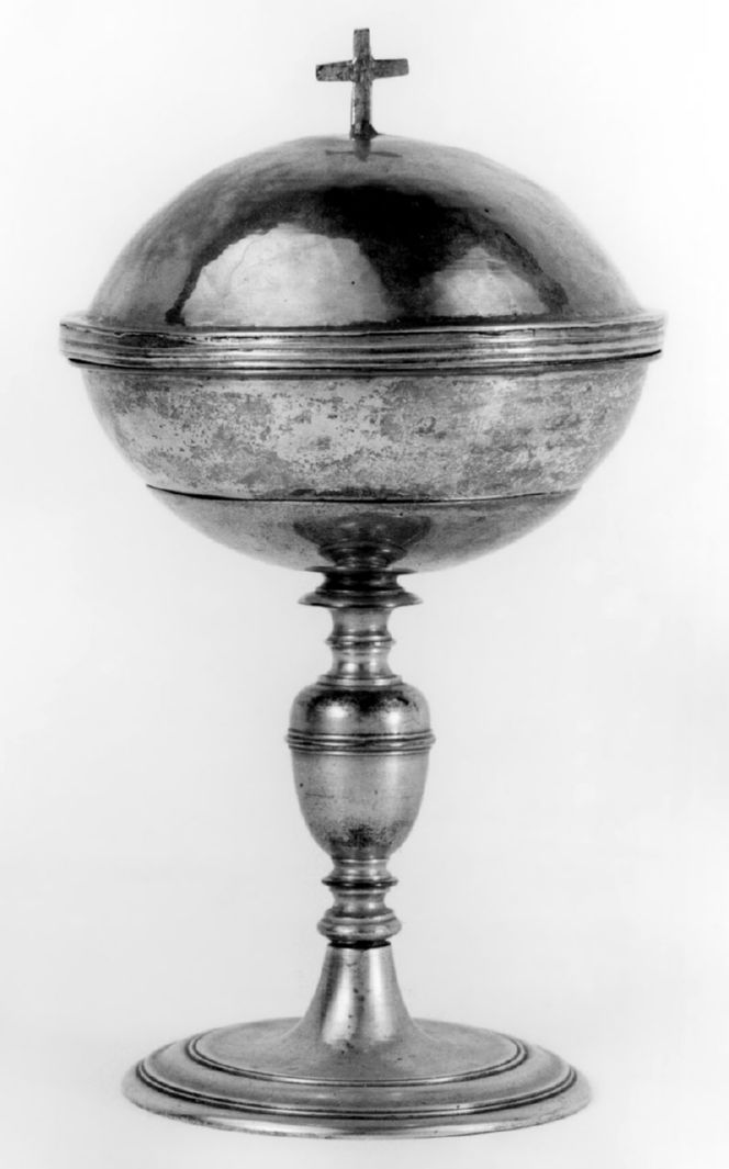 pisside da viatico - bottega toscana (fine/inizio secc. XVI/ XVII)