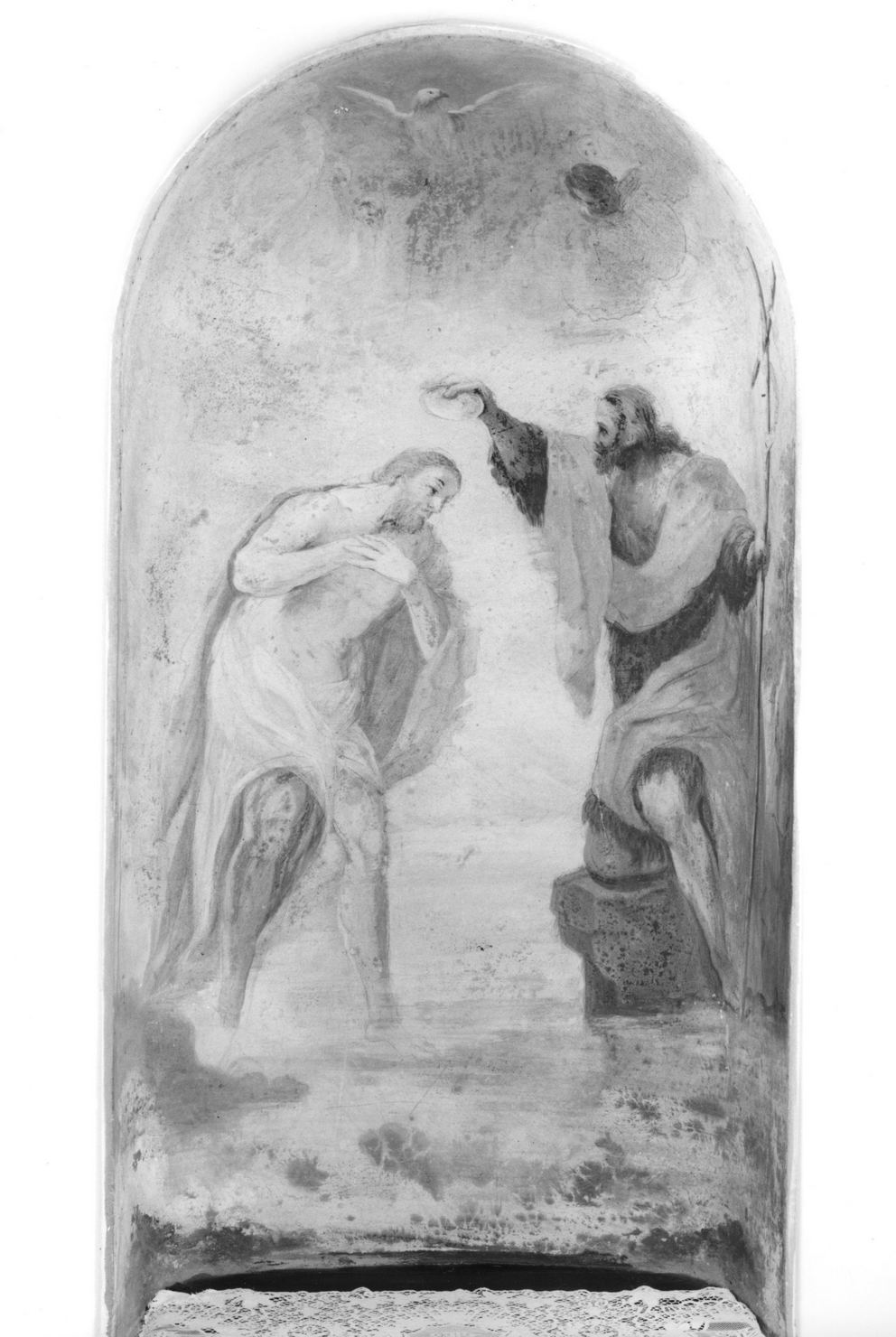 battesimo di Cristo (dipinto) - ambito toscano (terzo quarto sec. XVII)