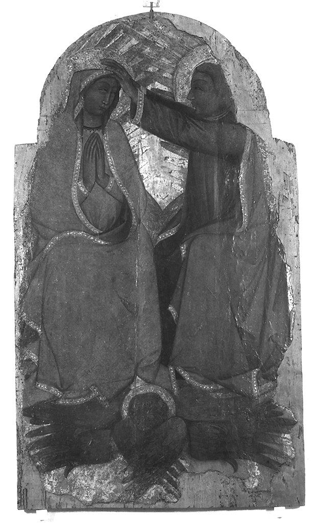 incoronazione di Maria Vergine (dipinto) - ambito marchigiano (sec. XIV)