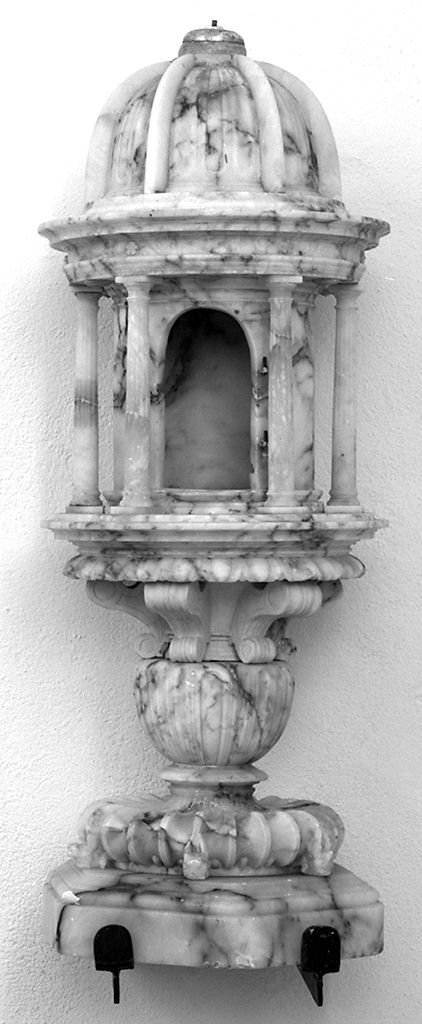 tabernacolo - a tempietto - bottega toscana (ultimo quarto sec. XVII)