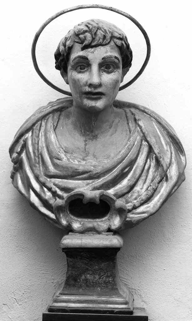 Santo (reliquiario - a busto) - bottega toscana (sec. XVII)