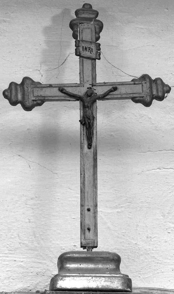 Cristo crocifisso (croce da tavolo) - bottega toscana (seconda metà sec. XIX)