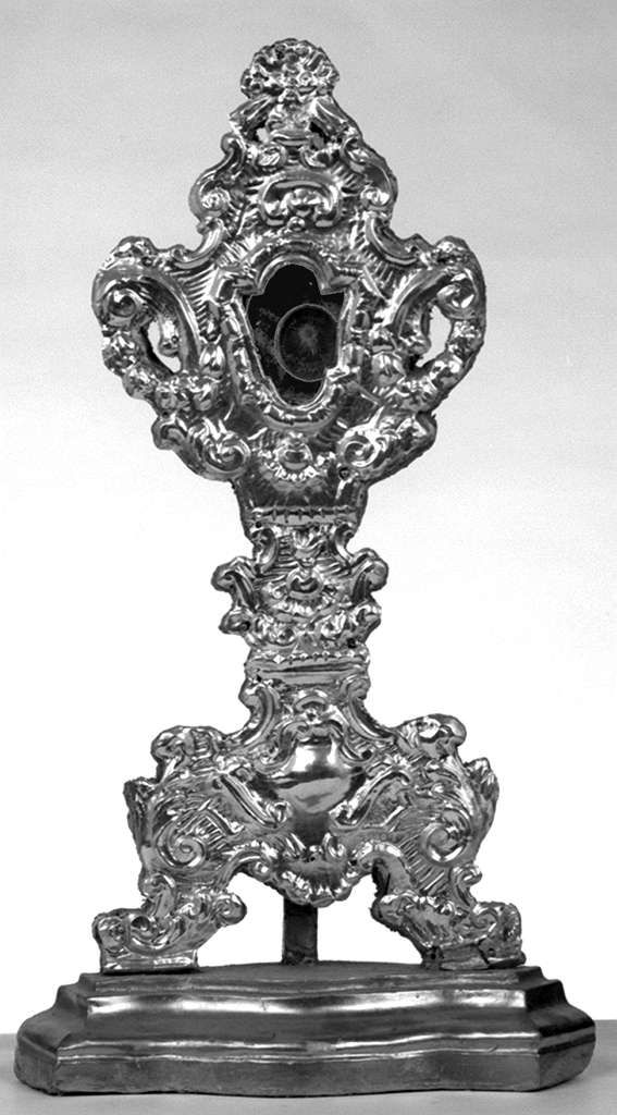 motivi decorativi vegetali (reliquiario - a ostensorio) - bottega toscana (sec. XVIII)