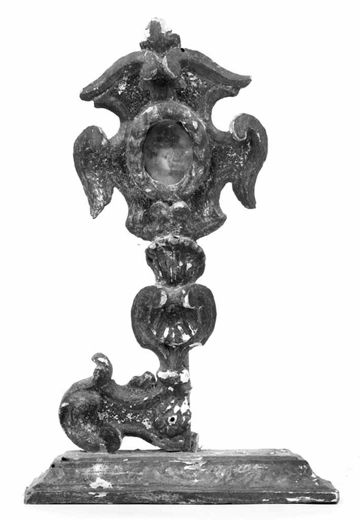 reliquiario - a ostensorio - bottega toscana (seconda metà sec. XVIII)
