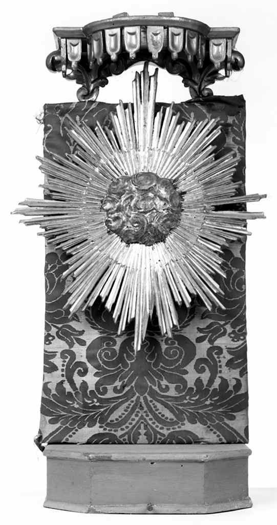 tronetto per esposizione eucaristica - manifattura toscana (ultimo quarto sec. XIX)