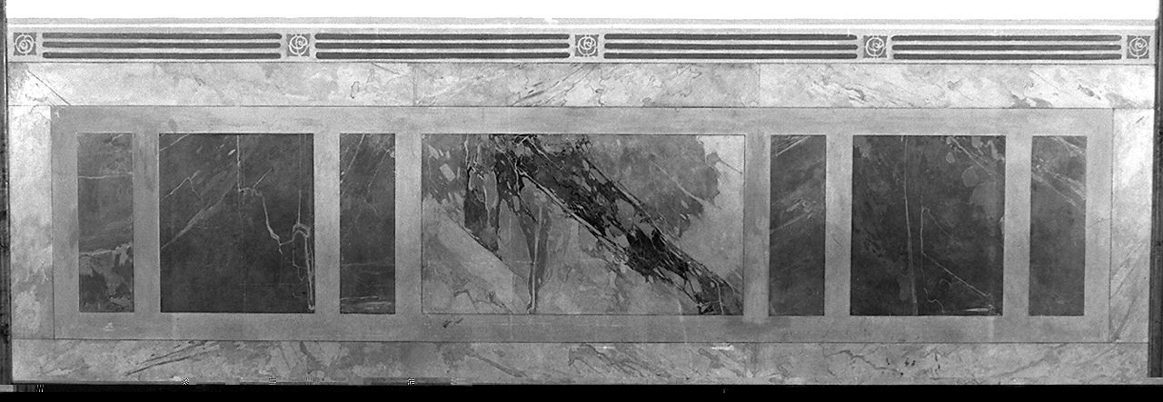 motivo decorativo a finto marmo (dipinto, complesso decorativo) di Valentini Guglielmo (sec. XX)