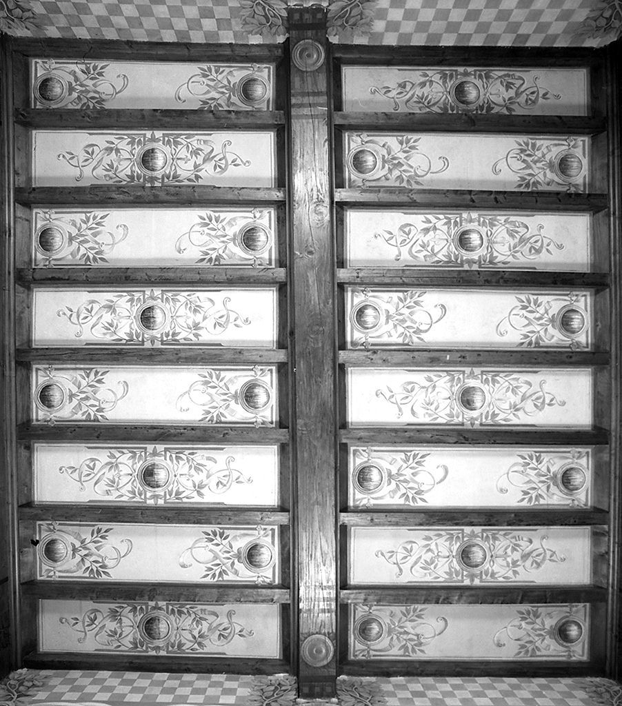 motivi decorativi vegetali stilizzati (soffitto dipinto, complesso decorativo) - ambito fiorentino (sec. XX)