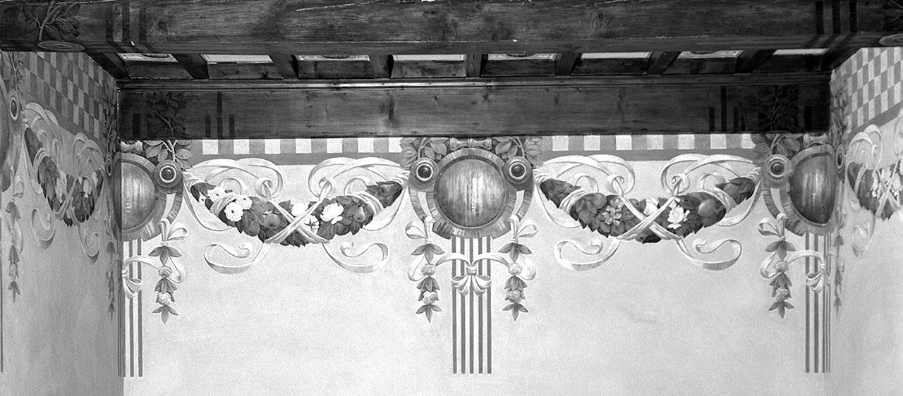 motivo decorativo a festoni (decorazione pittorica, complesso decorativo) - ambito fiorentino (sec. XX)