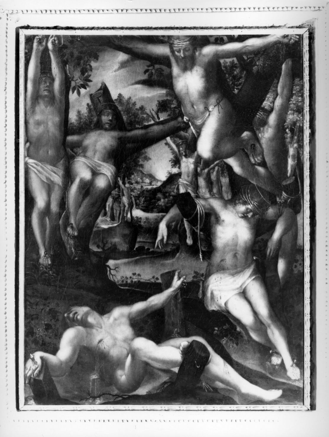 Santi Quaranta Martiri di Sebaste (dipinto, elemento d'insieme) di Casolani Ilario (primo quarto sec. XVII)