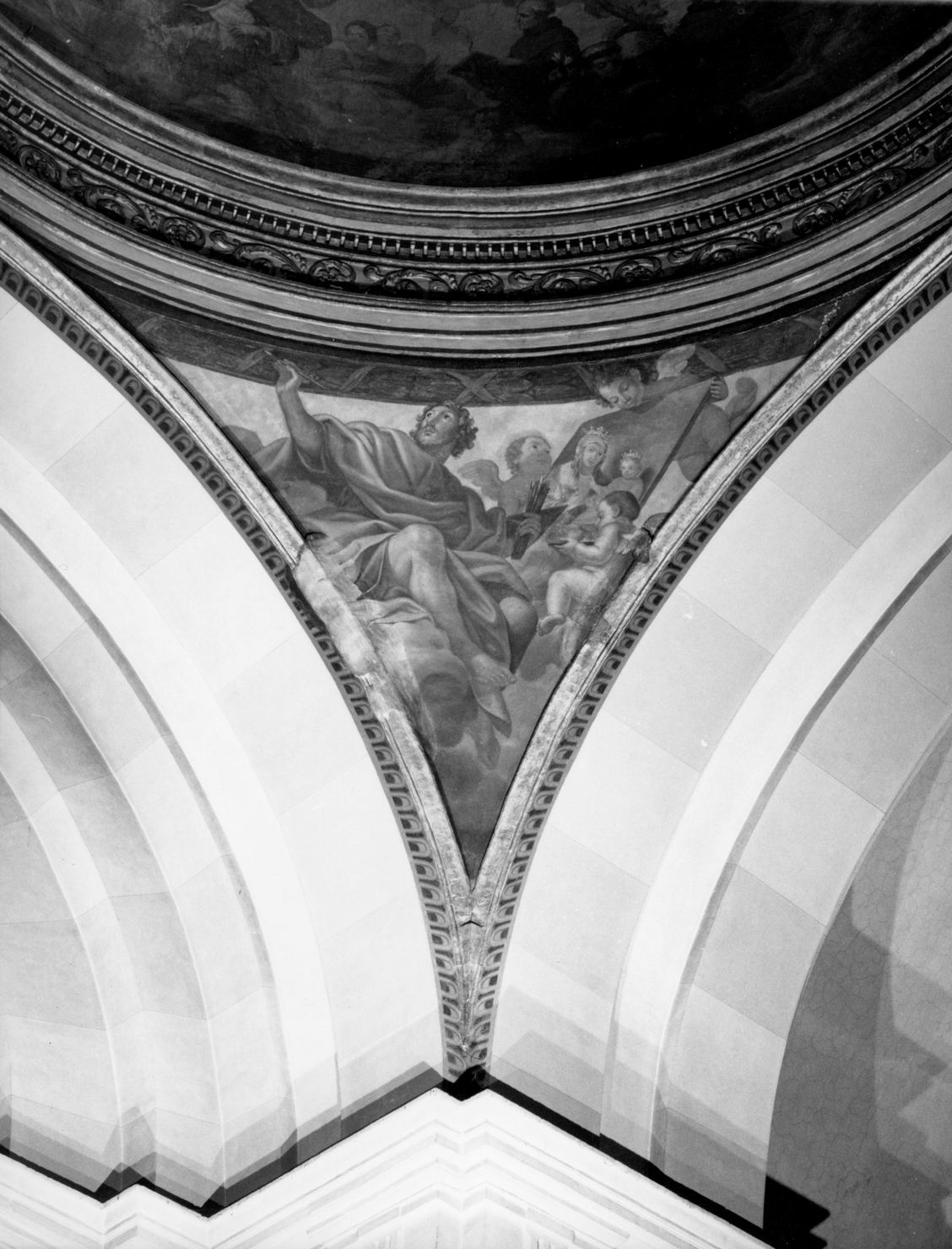 San Luca ritrae la Madonna (dipinto, elemento d'insieme) di Mazzuoli Annibale (ultimo quarto sec. XVII)