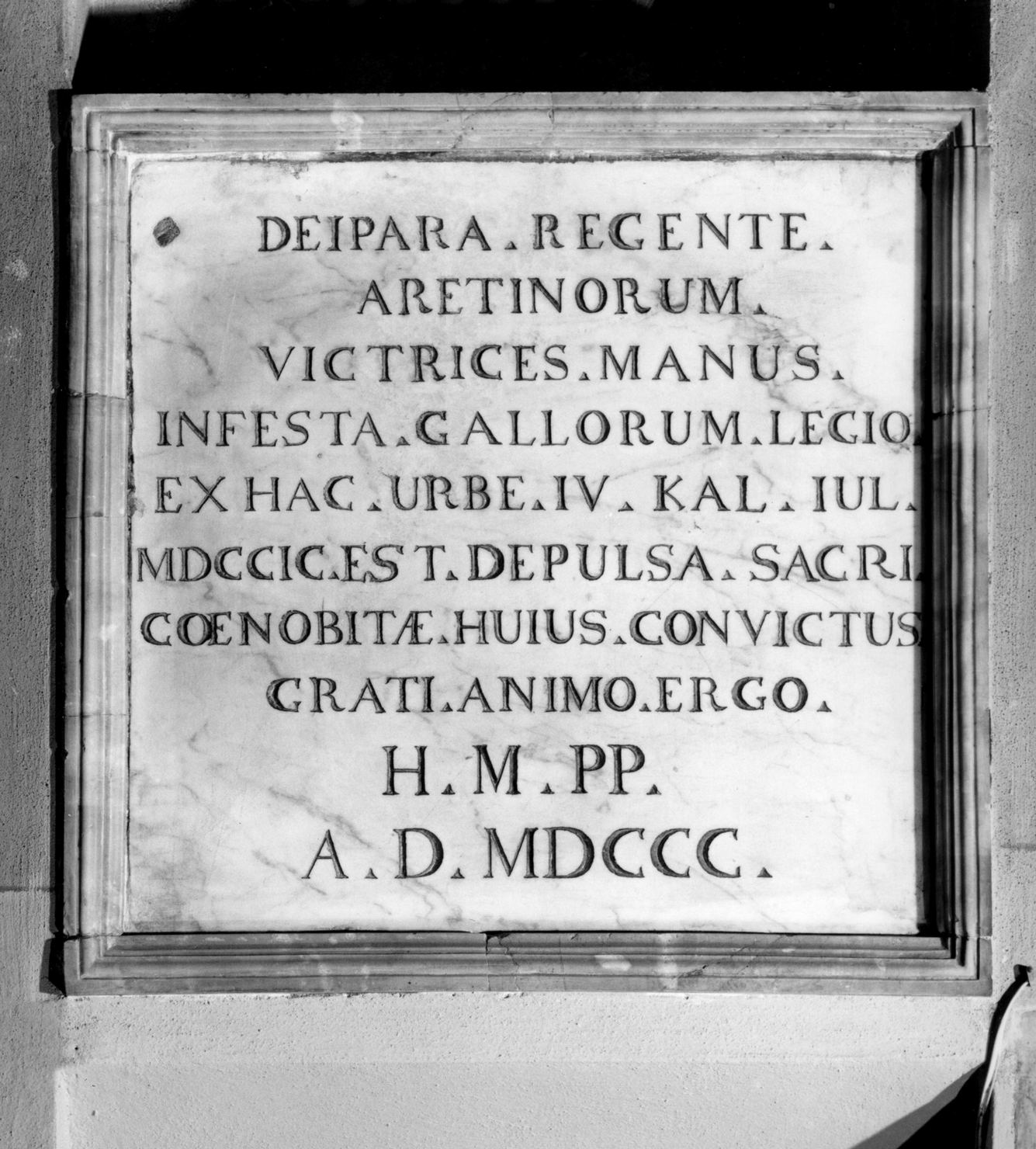 lapide documentaria - bottega senese (sec. XIX)