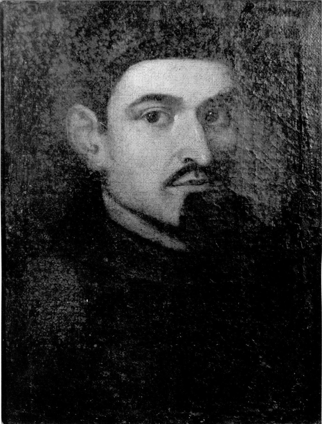 ritratto di ecclesiastico (dipinto) - ambito senese (primo quarto sec. XVII)