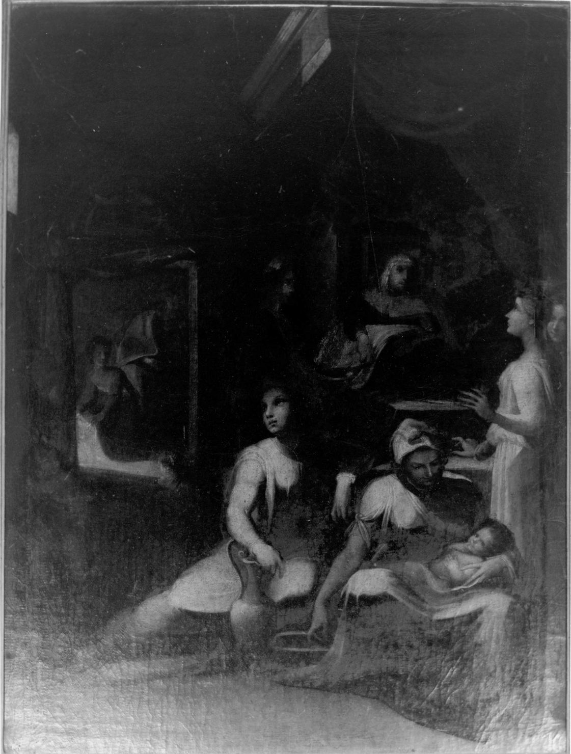 nascita di Maria Vergine (dipinto) - ambito senese (seconda metà sec. XVI)