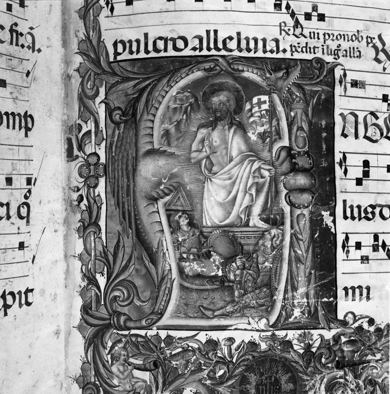 antifonario, elemento d'insieme di Giovanni di Piero di Vico (attribuito) (sec. XV)