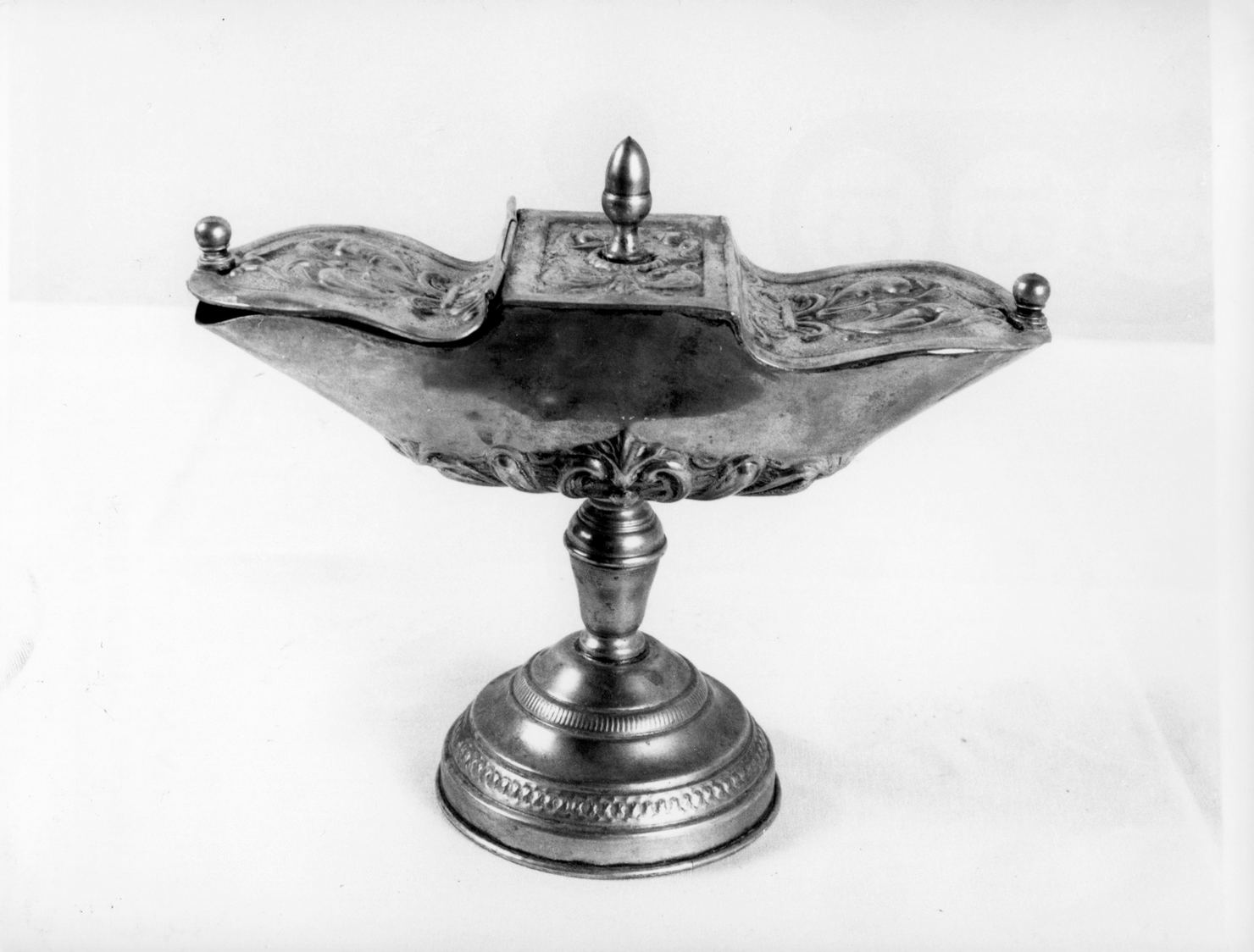 navicella portaincenso - bottega toscana (sec. XIX)