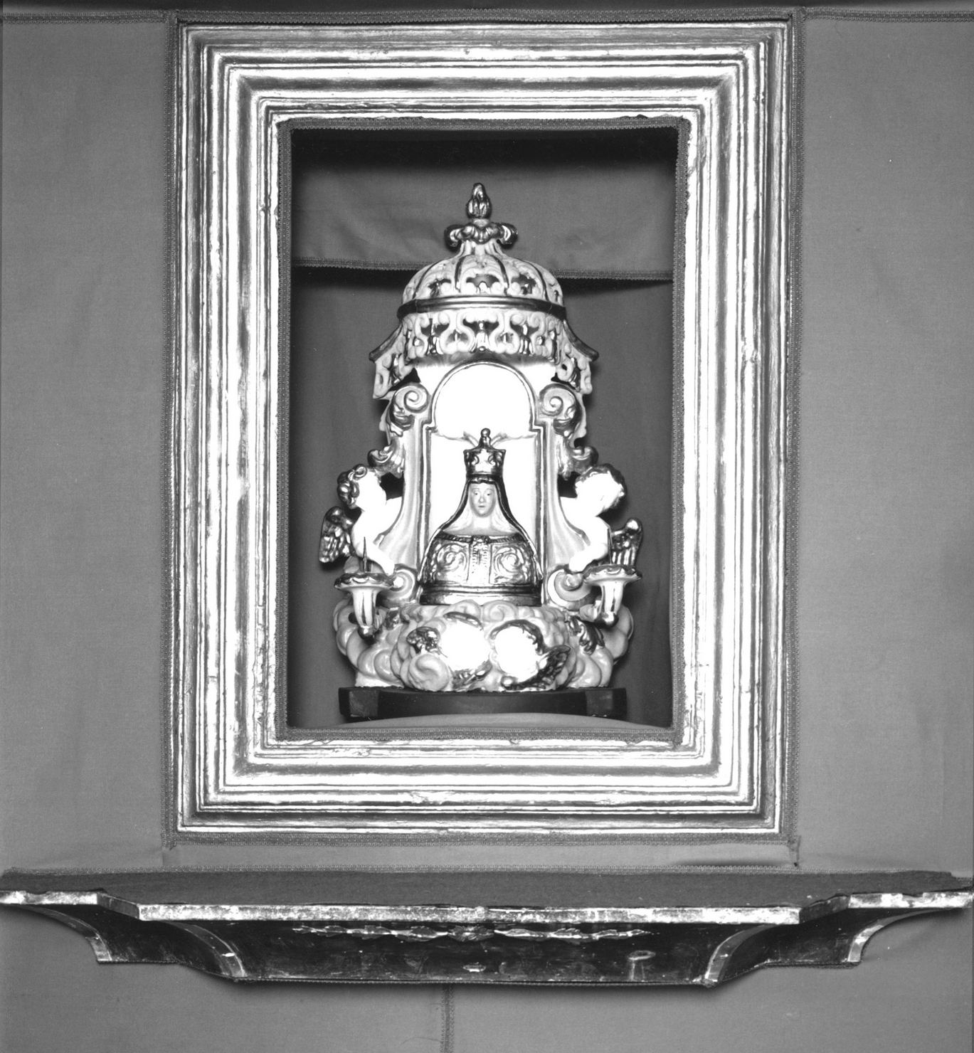 Madonna di Provenzano, Madonna con angeli (statua) - ambito senese (sec. XIX)