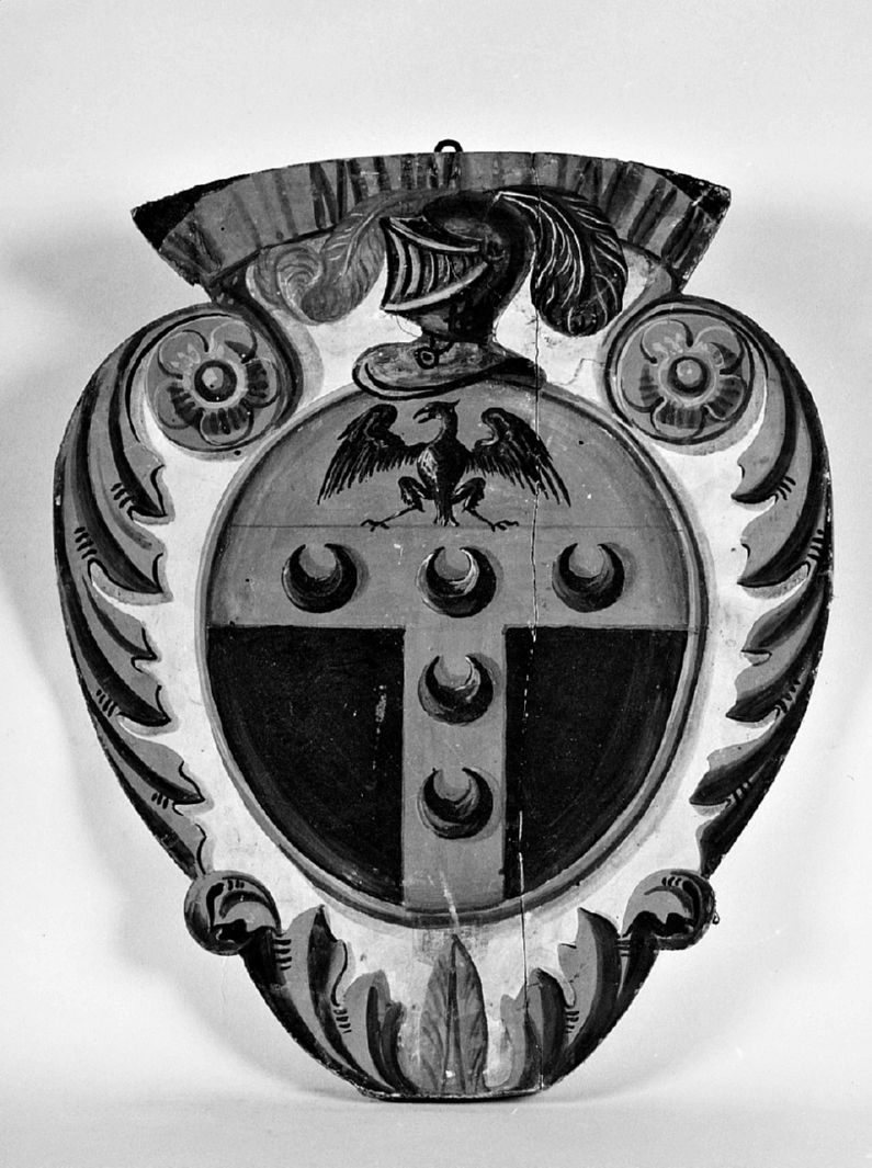 stemma gentilizio della famiglia Lombardi (dipinto, elemento d'insieme) - ambito senese (sec. XIX)