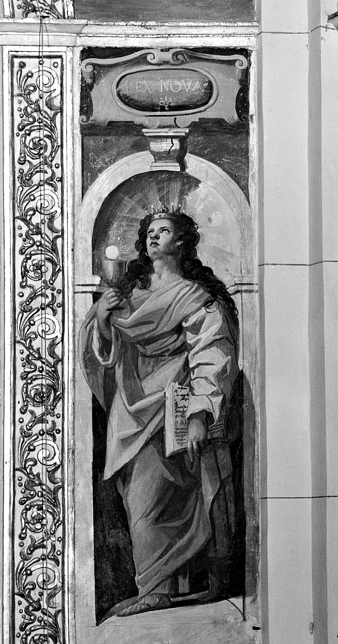 la nuova legge e la vecchia legge (dipinto, elemento d'insieme) di Vanni Raffaello (sec. XVII)