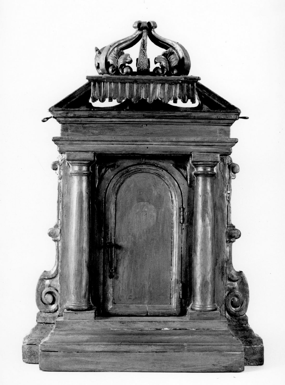 tabernacolo - a frontale architettonico - bottega italiana (ultimo quarto sec. XIX)