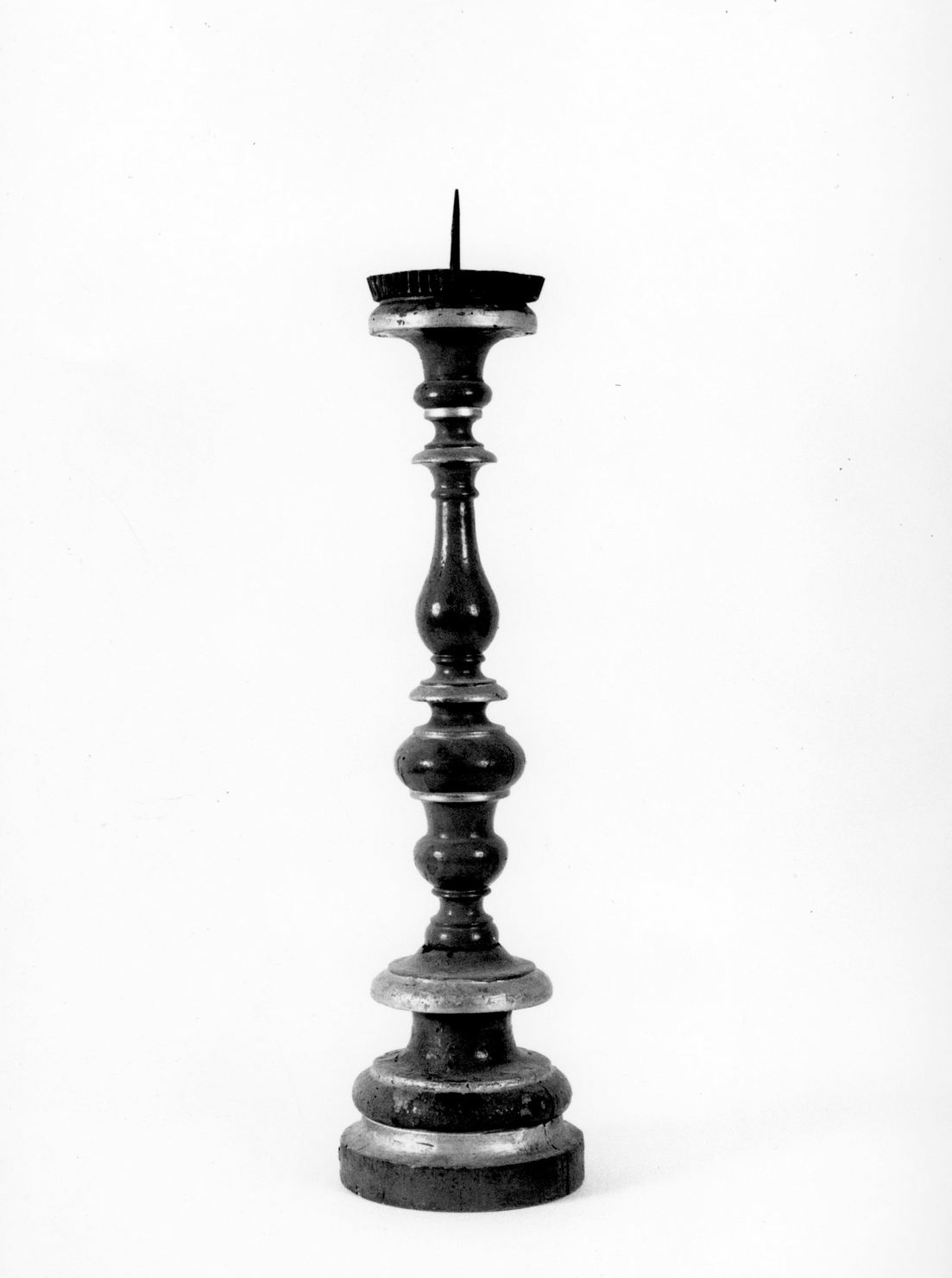 candeliere d'altare, serie - bottega italiana (sec. XIX)