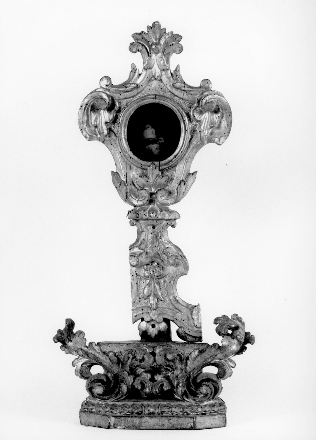 reliquiario - a ostensorio, serie - bottega italiana (sec. XVIII)