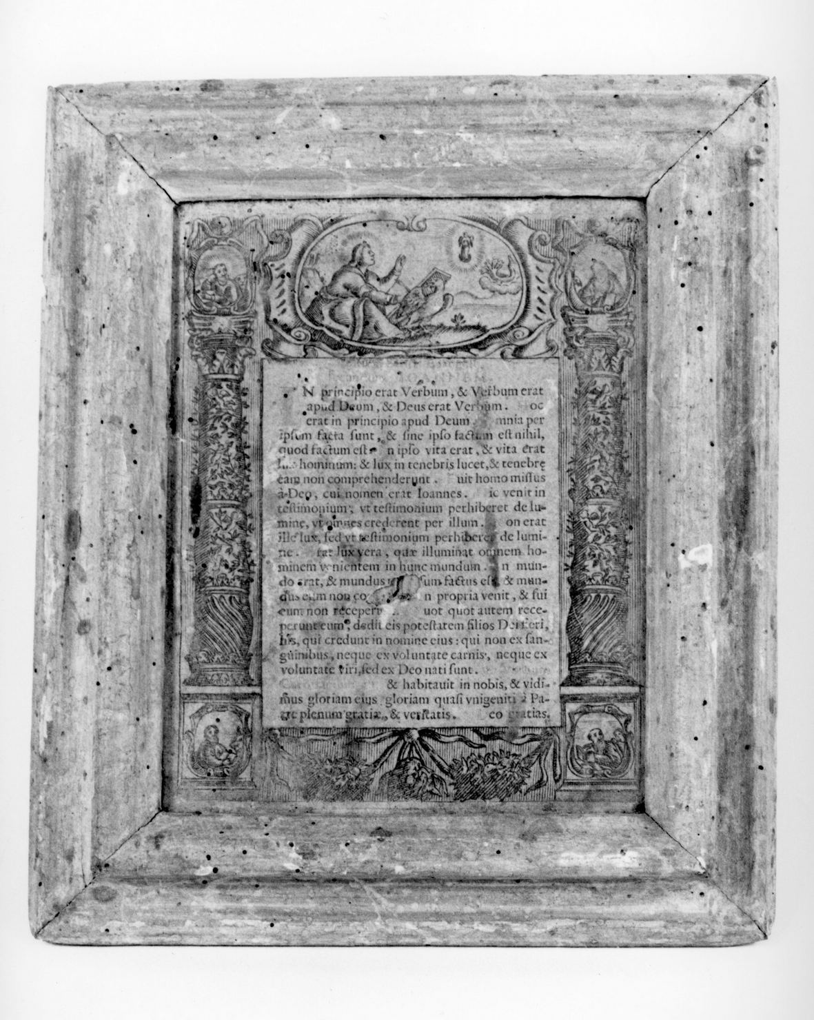 cartagloria, elemento d'insieme - bottega italiana (sec. XVIII)