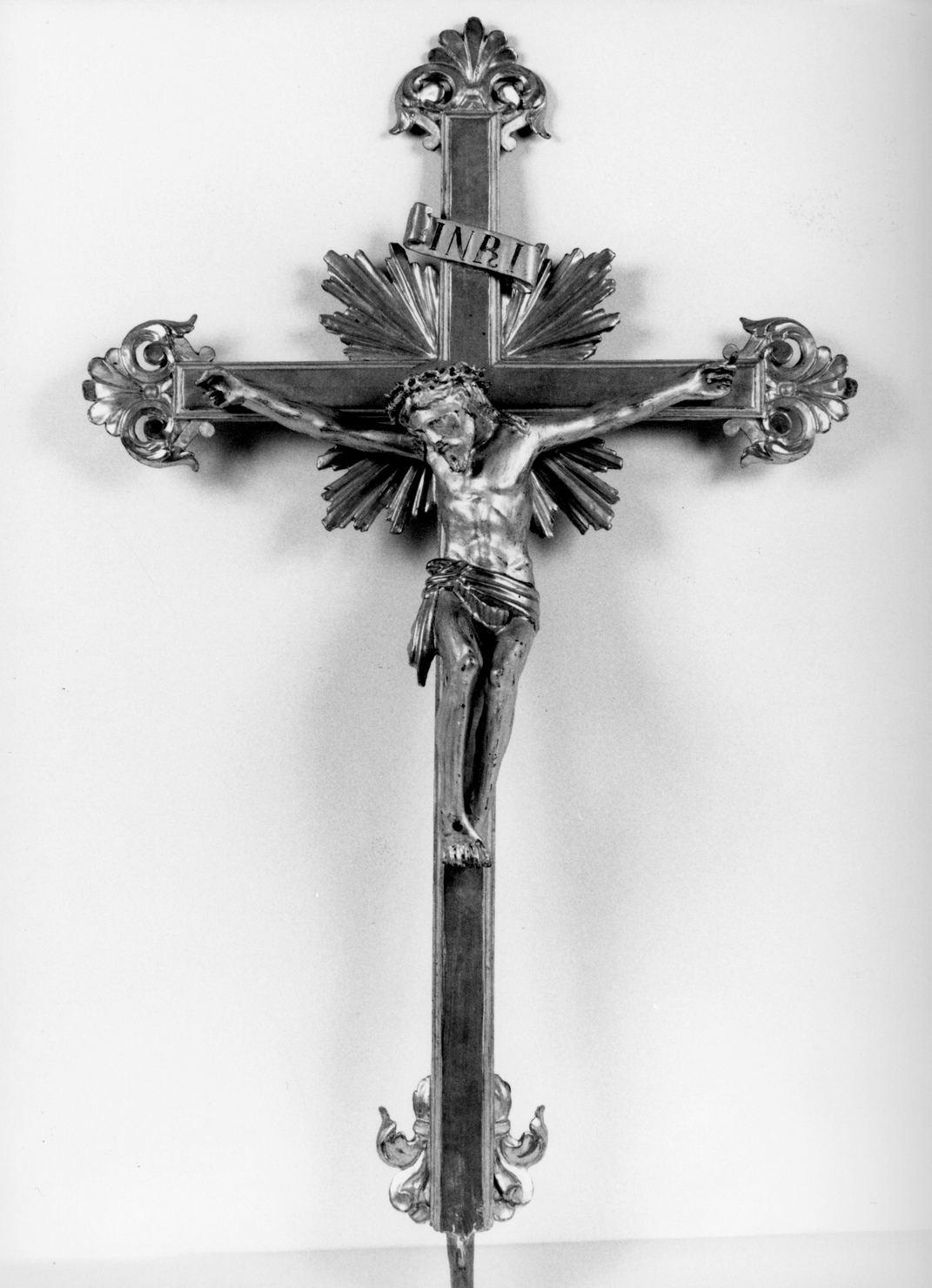 Cristo crocifisso (croce d'altare) - bottega italiana (seconda metà sec. XIX)