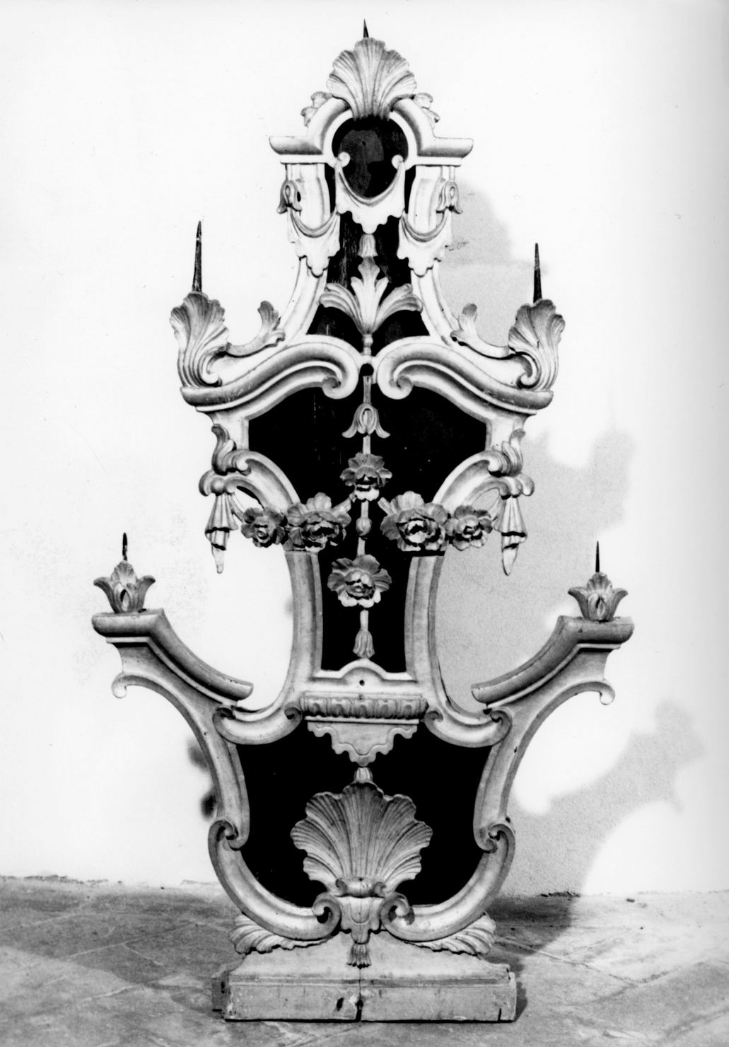 candeliere d'altare - bottega italiana (sec. XIX)