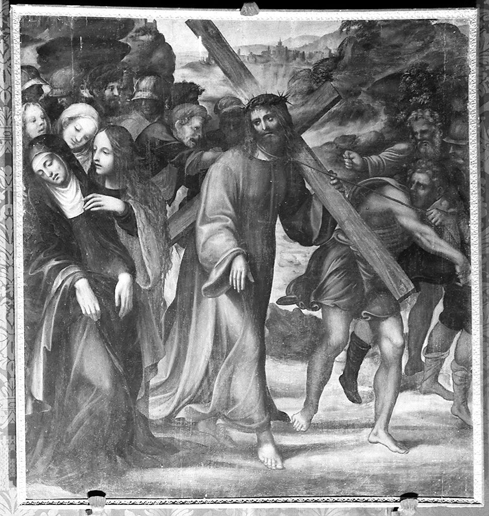 Cristo incontra la Madonna sulla via del Calvario (dipinto) di Bazzi Giovanni Antonio detto Sodoma (sec. XVI)