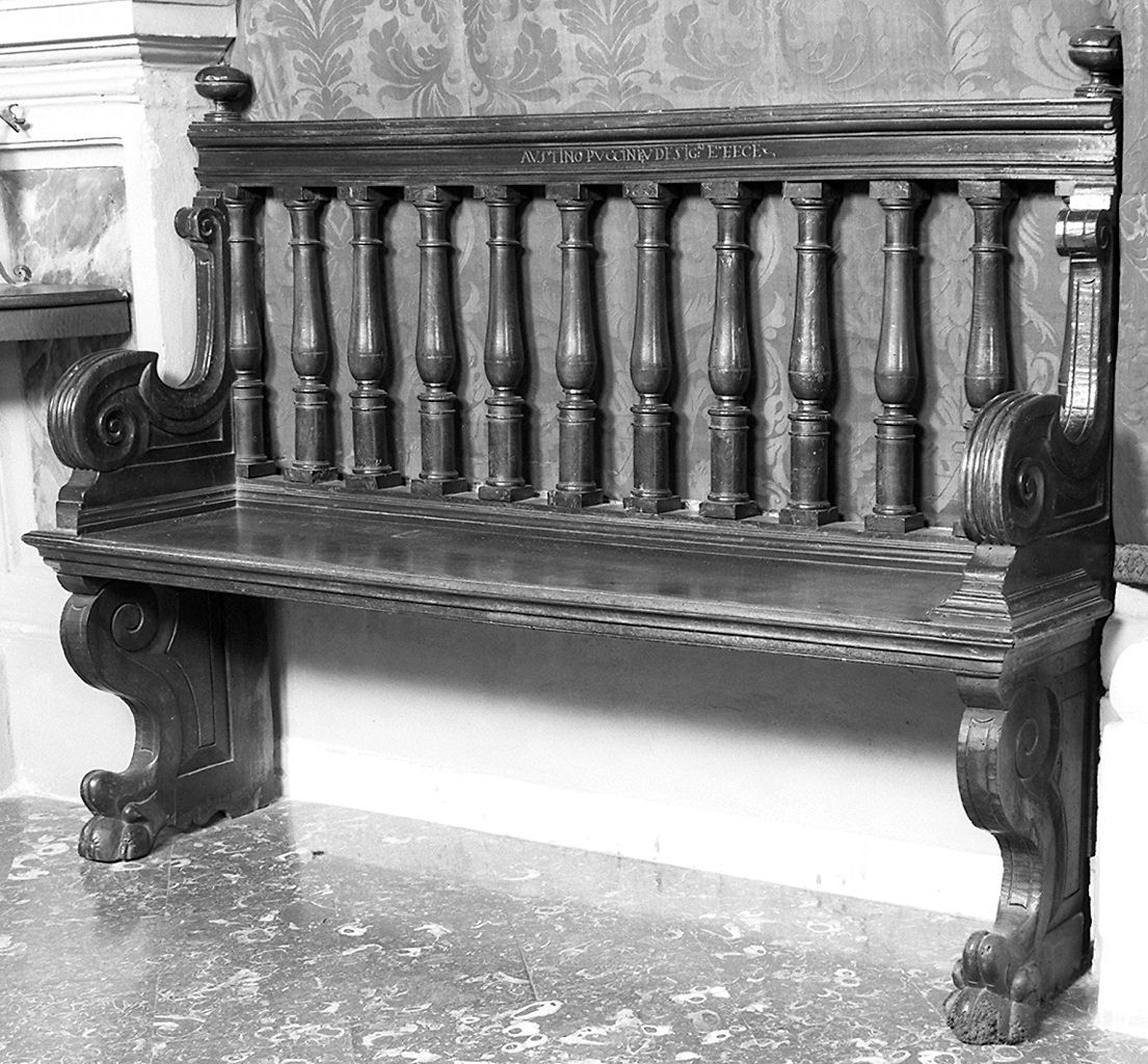 panca, serie - bottega senese (sec. XVII)