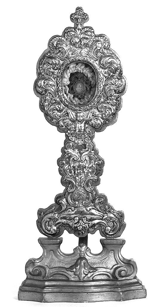 reliquiario - a ostensorio - bottega senese (sec. XIX)