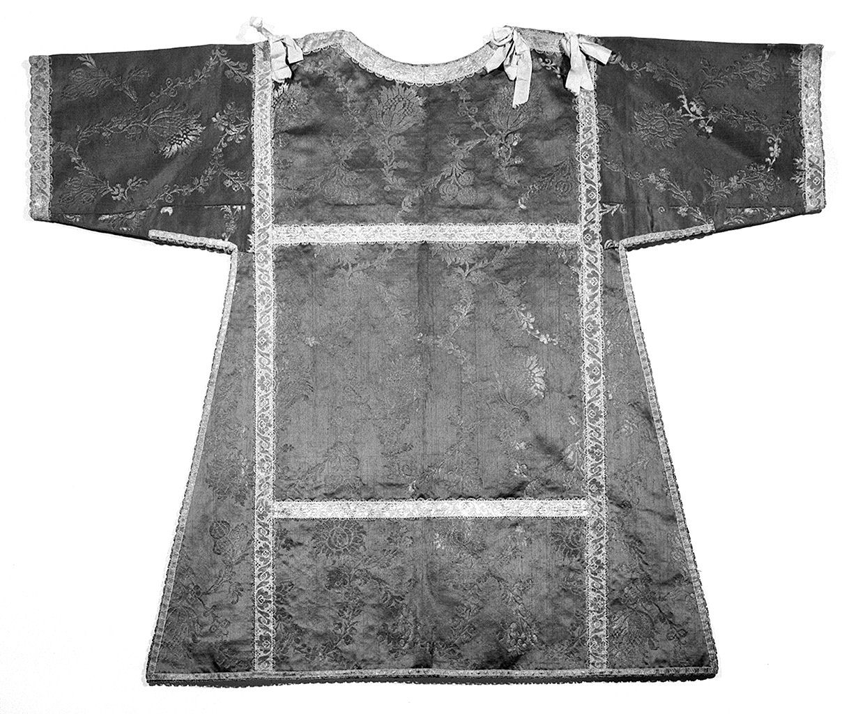 tunicella, elemento d'insieme - manifattura italiana (sec. XVIII)