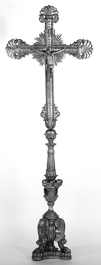 Cristo crocifisso (croce d'altare) - bottega senese (sec. XIX)