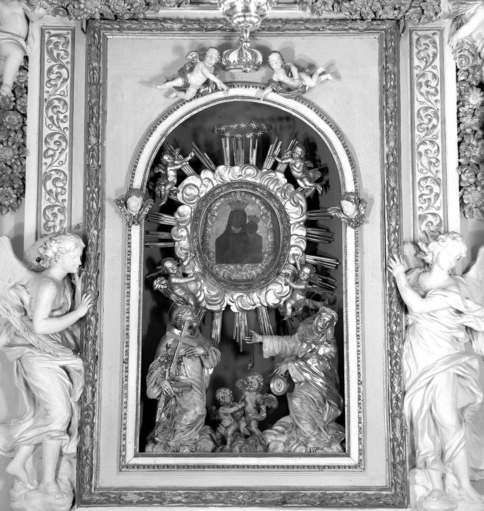 San Domenico e Santa Caterina da Siena (gruppo scultoreo) di Montini Pietro (attribuito) (sec. XVIII)