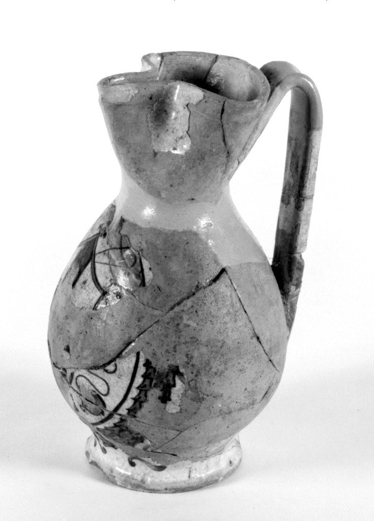 stemma (boccale) - manifattura senese (fine/inizio secc. XV/ XVI)