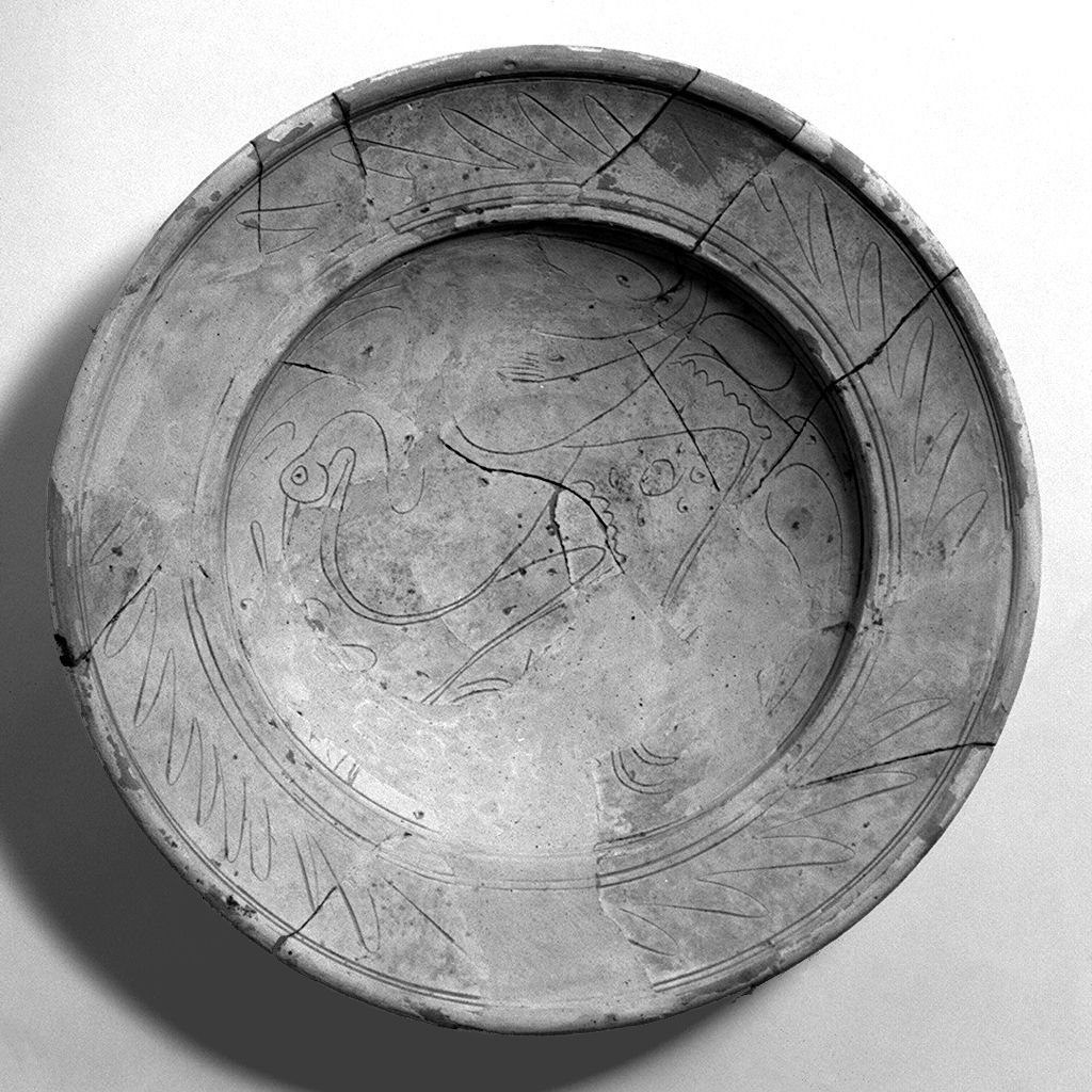 piatto - manifattura senese (seconda metà sec. XV)