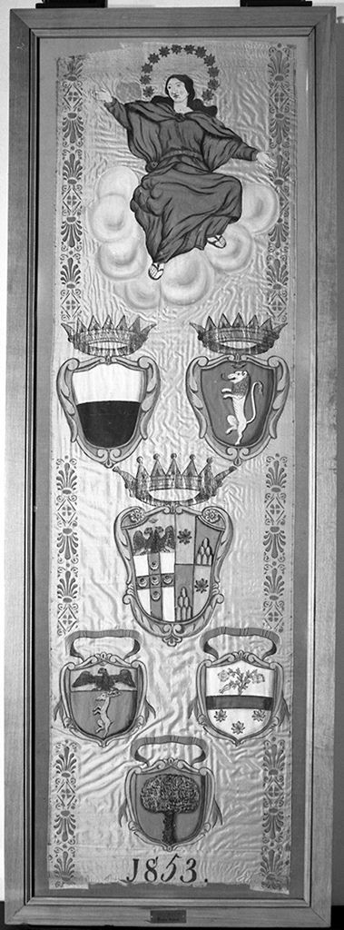 Madonna Assunta (palio) - ambito senese (sec. XIX)