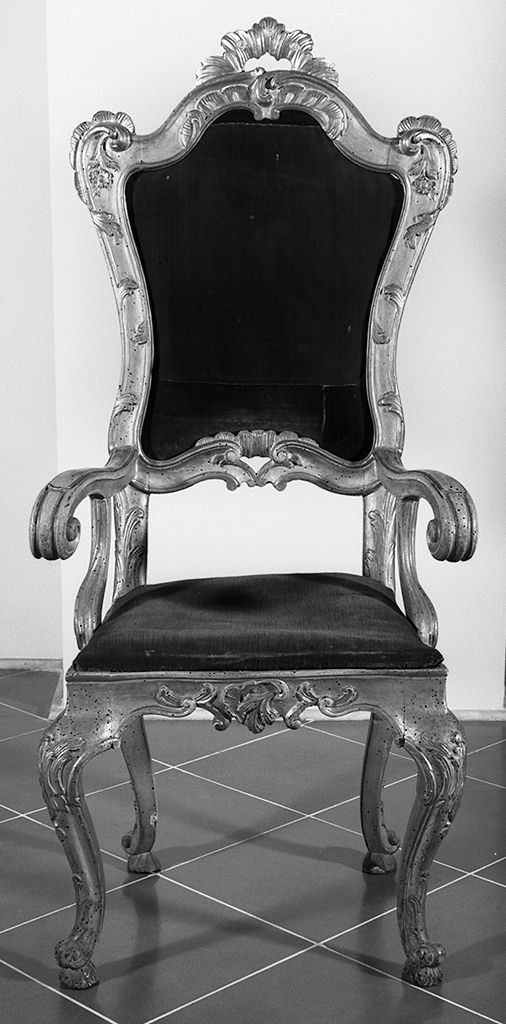 poltrona, serie - bottega senese (secc. XVIII/ XIX)