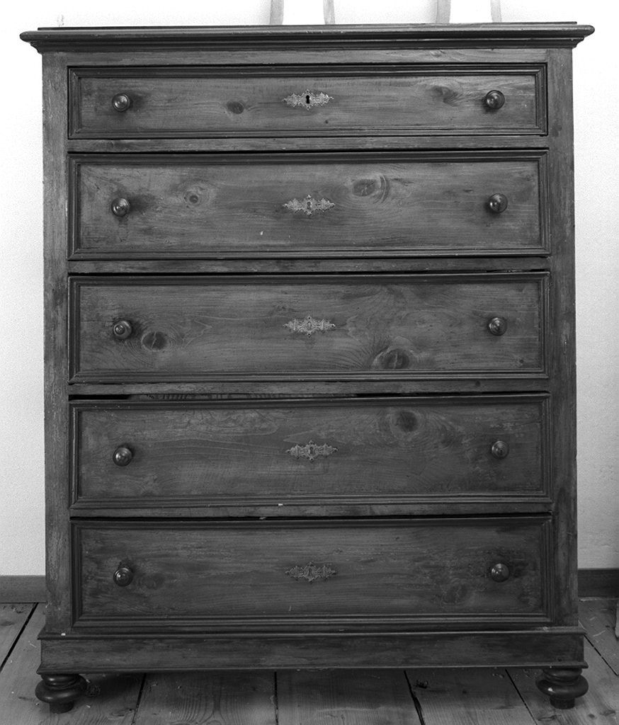 cassettone - bottega senese (secc. XIX/ XX)