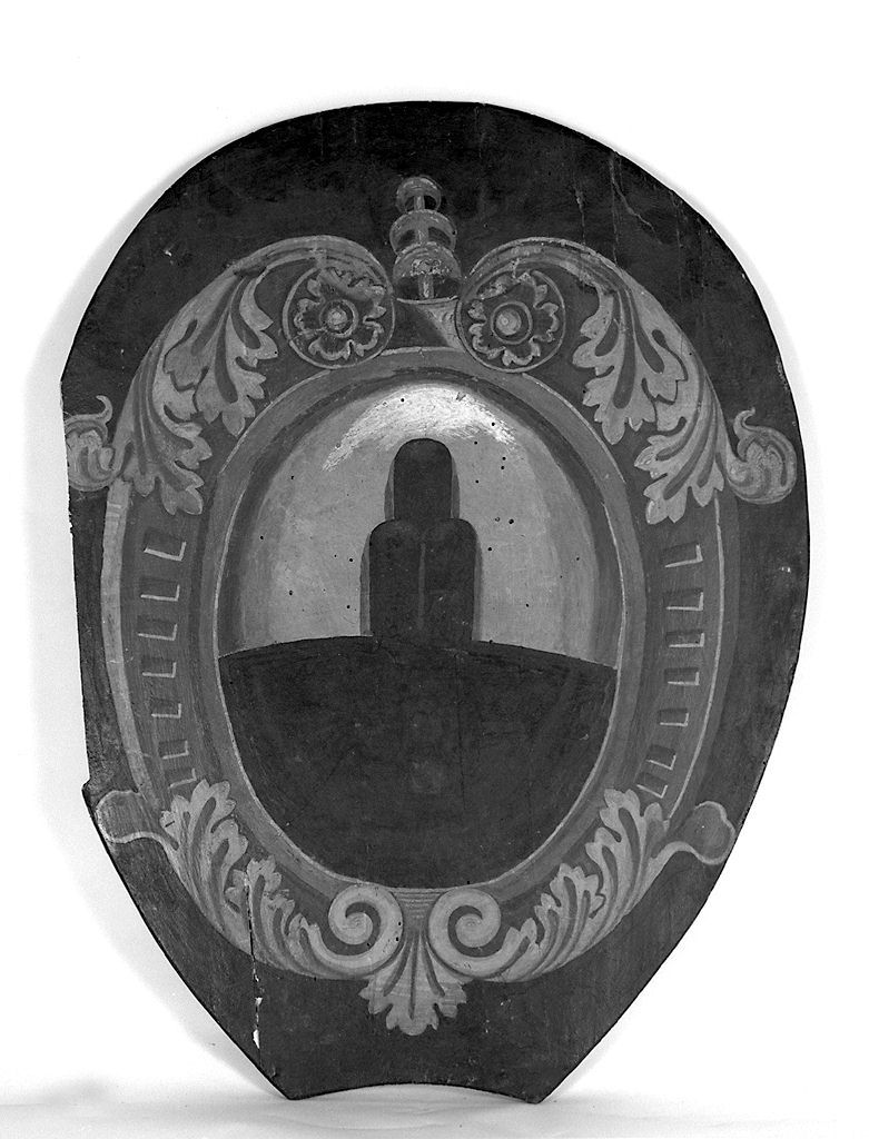 stemma gentilizio (dipinto, elemento d'insieme) - ambito senese (primo quarto sec. XX)