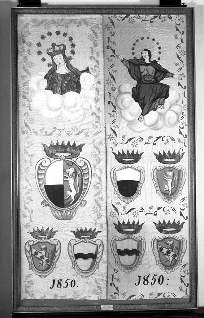 Madonna Assunta (palio) - ambito senese (sec. XIX)