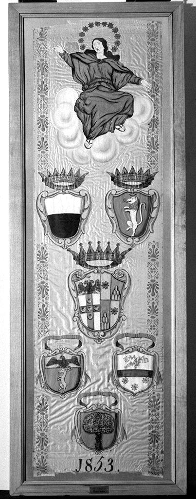 Madonna Assunta (palio) - ambito senese (sec. XIX)