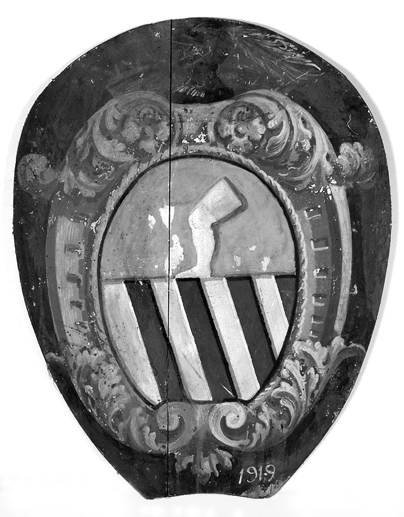 stemma gentilizio della famiglia Cosci (dipinto) - ambito senese (sec. XX)