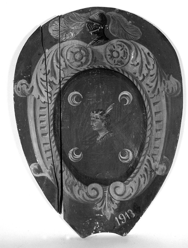 stemma gentilizio della famiglia Turchi (dipinto) - ambito senese (sec. XX)