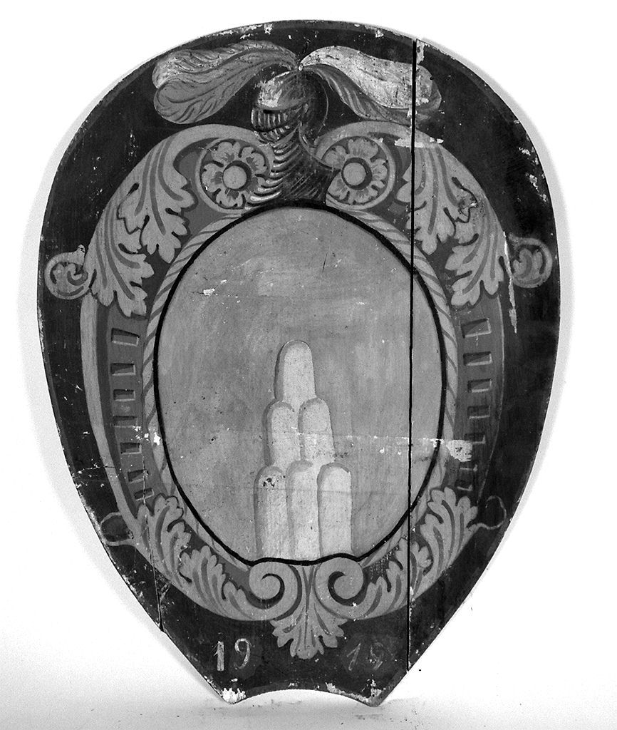 stemma gentilizio (dipinto) - ambito senese (sec. XX)