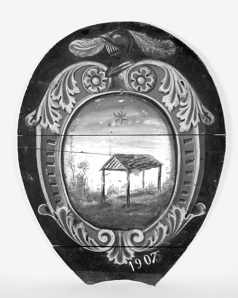 stemma gentilizio di Giuseppe Sani (dipinto) - ambito senese (sec. XX)