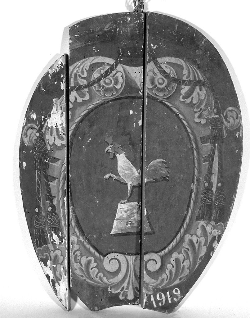 stemma gentilizio (dipinto) - ambito senese (sec. XX)